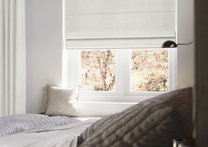 Odessa Velvet, Platinum - Twist&Fit Roman Blind - Image 5
